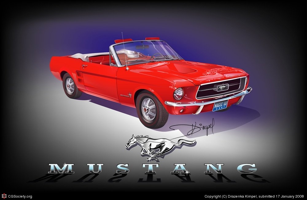 Ford Mustang Art - ID: 20015