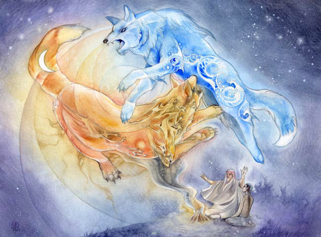 Two Wolves by Stephanie Pui-Mun Law