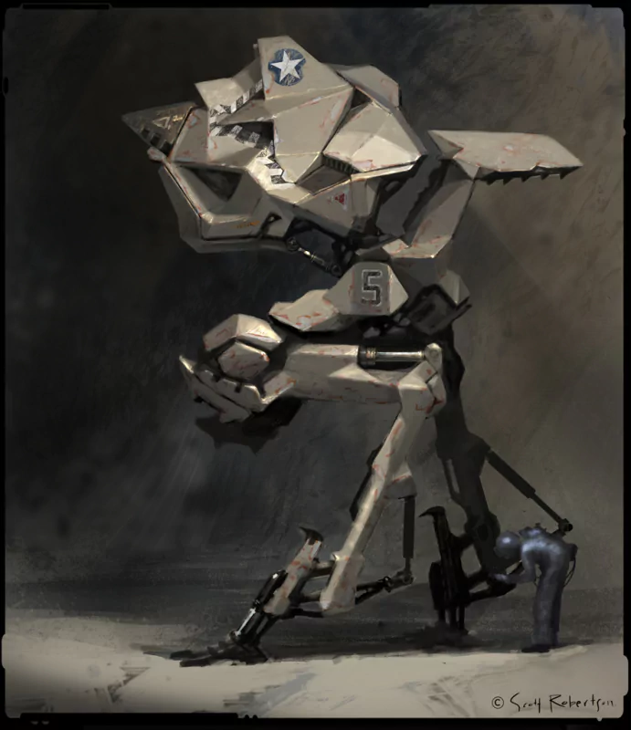 mecha Sci Fi Mech robot futuristic Image