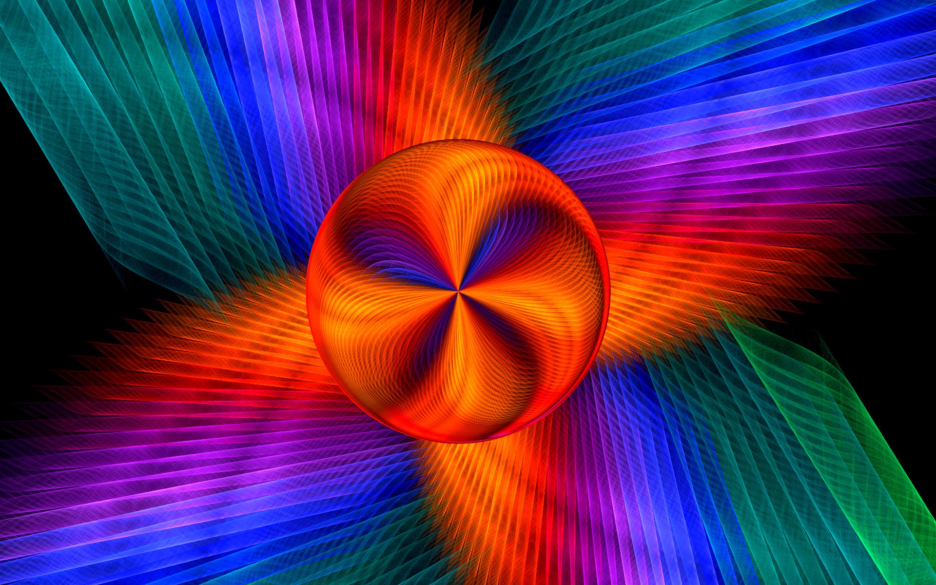 Vibrant Whirl: A Journey Through Digital Art