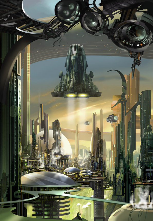 Sci Fi City Art