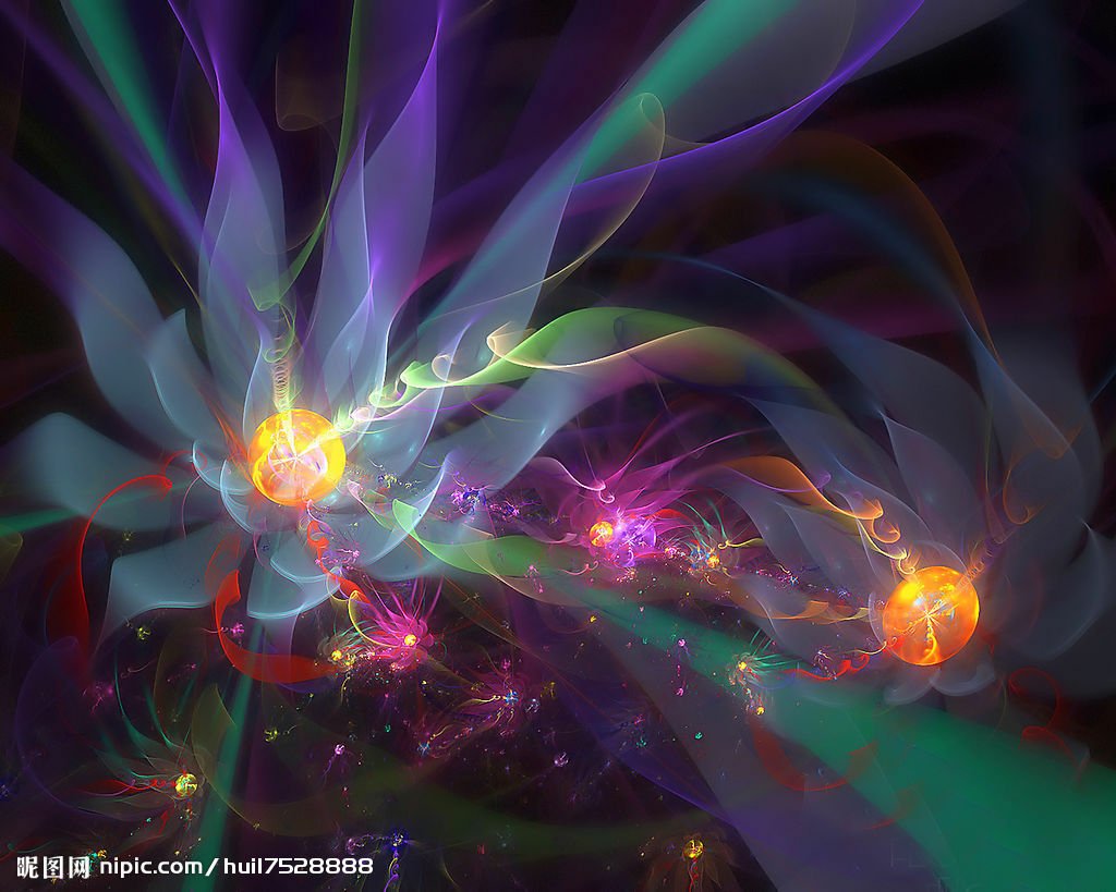 An ethereal blend of colors and light forms a captivating fantasy scene, with swirling shapes and glowing orbs that evoke a sense of otherworldly artistry.