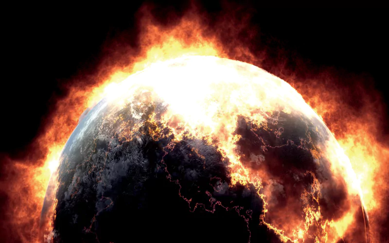 crystal ball earth Sci Fi explosion Image