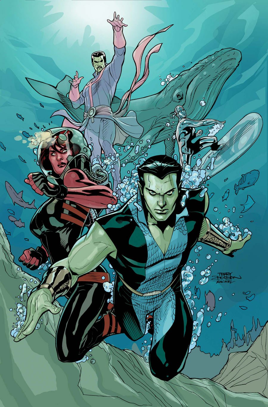 Download Namor The Sub-Mariner Silver Surfer Red She-Hulk Doctor Strange Comic Defenders Art