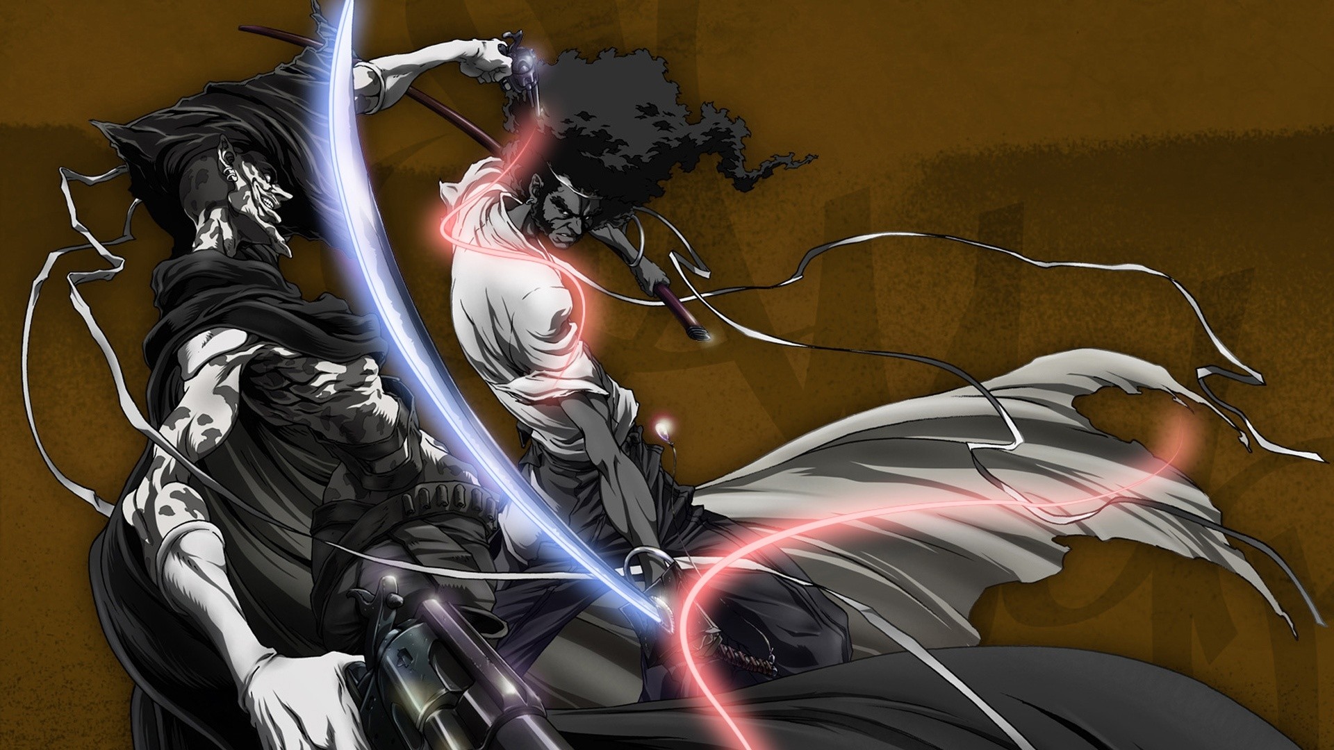 Manga Anime Afro Samurai Sword Bear Fight Action Canvas Art Print :  Amazon.ca: Home