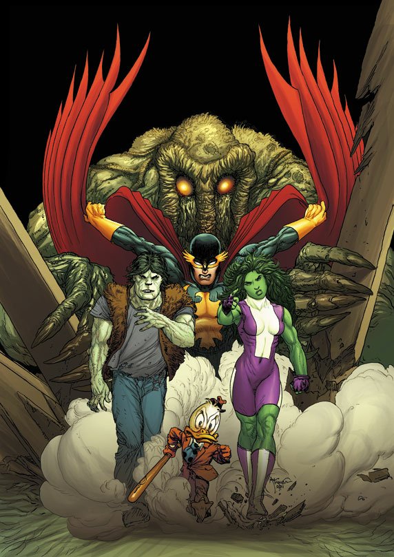 Download Man-Thing Howard The Duck She-Hulk Comic Fear Itself Art