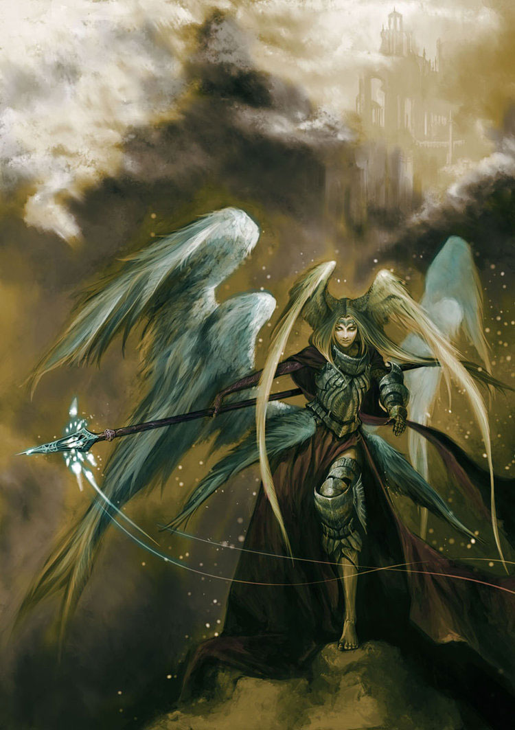 Fantasy Angel Art by Masateru Ikeda