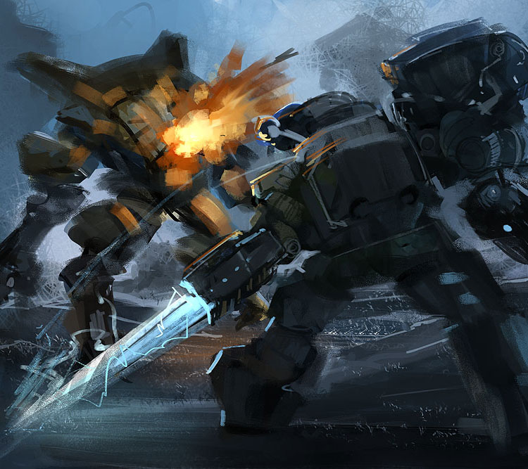 Sci Fi Battle Art by Liu Yang