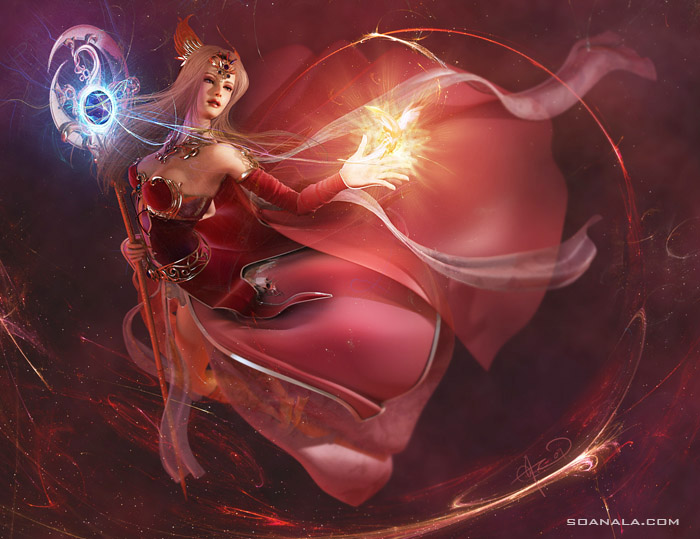 Fire Mage by Soa Lee