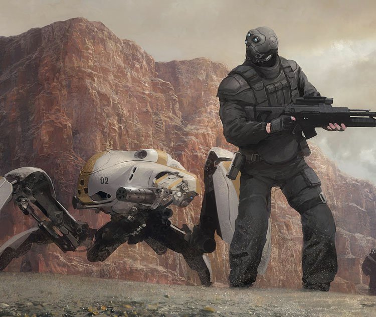 Download Sci Fi Warrior Art