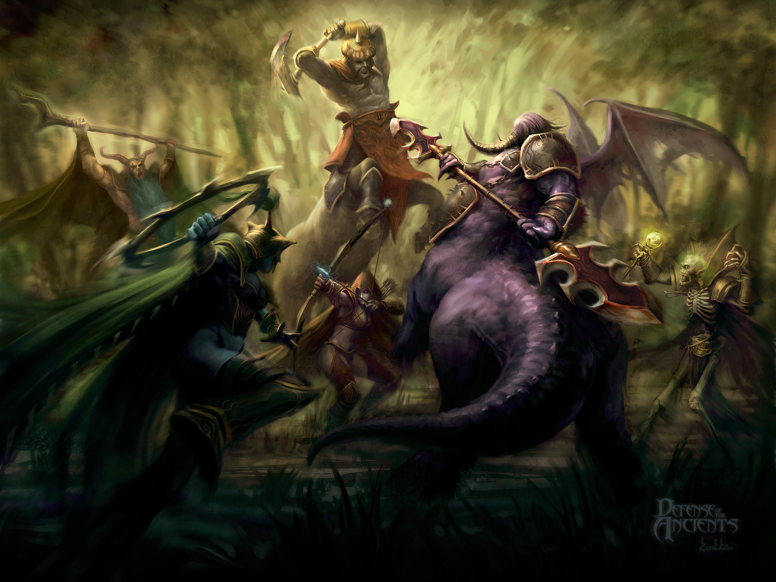 Fantasy battle art