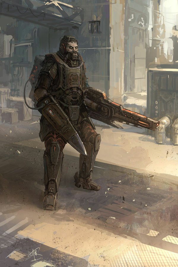 Download Sci Fi Warrior Art