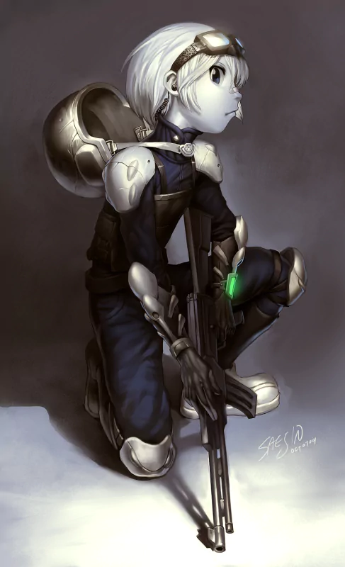 Sci Fi woman warrior Image