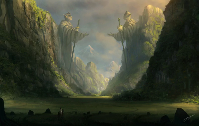  THROUGH THE ANCIENT VALLEY by Blinck