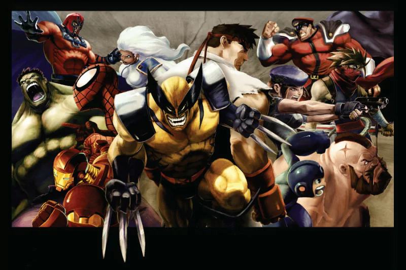  Poster Art ~ Marvel Vs Capcom 2 by Joe Vriens