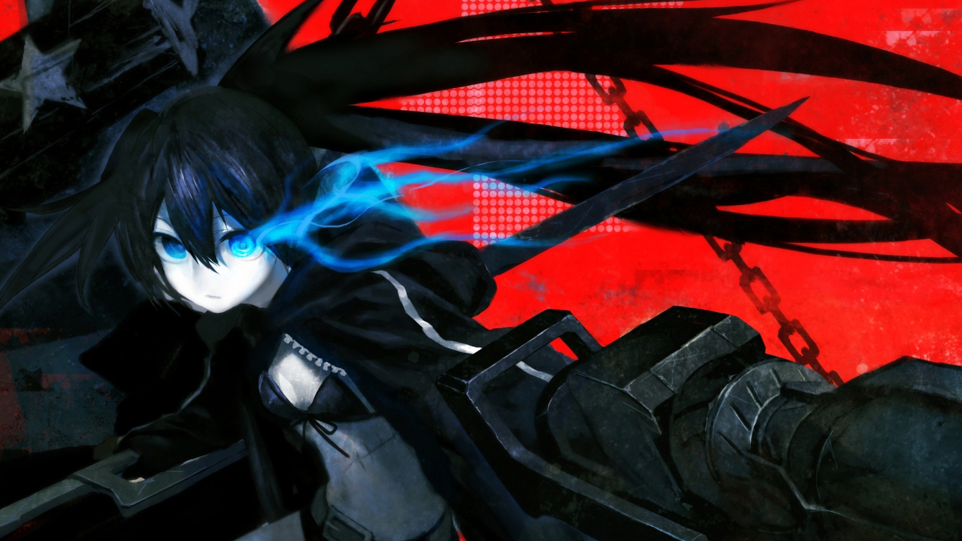 Black shooter. Аниме Black Rock Shooter мато. Black Rock Shooter арт. Black Rock Shooter пацан. Аниме обои игры шутер.