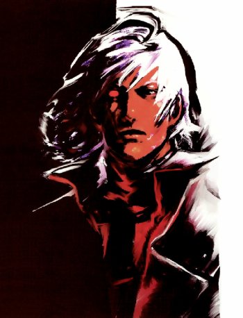 Dante from devil may cry 5 drawn by junji ito