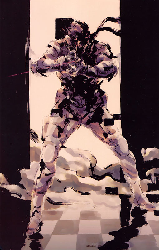 Metal Gear Solid 4 limited numbered Yoji Shinkawa print. # 34,783