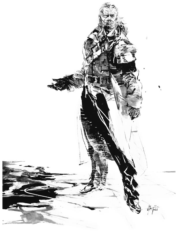 Ocelot Sketch ~ Metal Gear Solid by Yoji Shinkawa