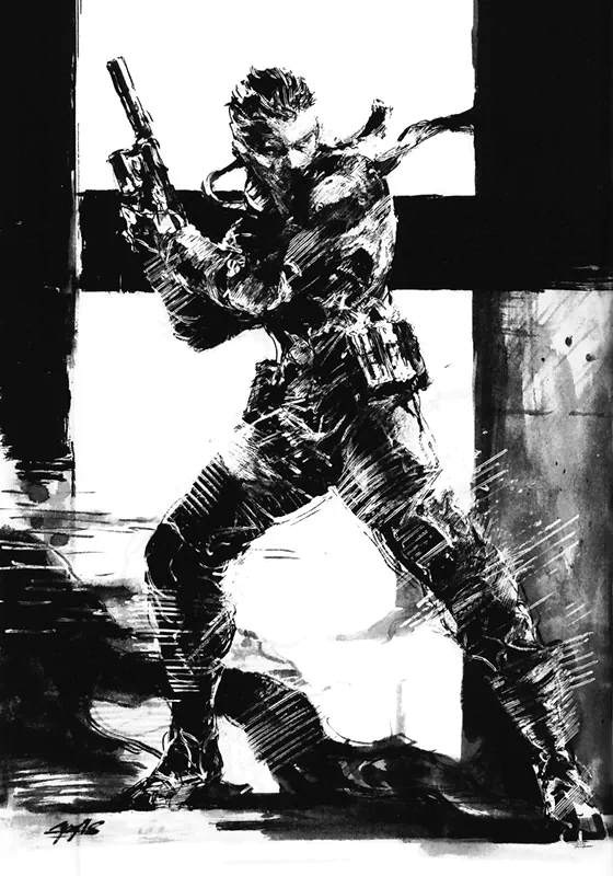  Snake Sketch 2 ~ Metal Gear Solid by Yoji Shinkawa