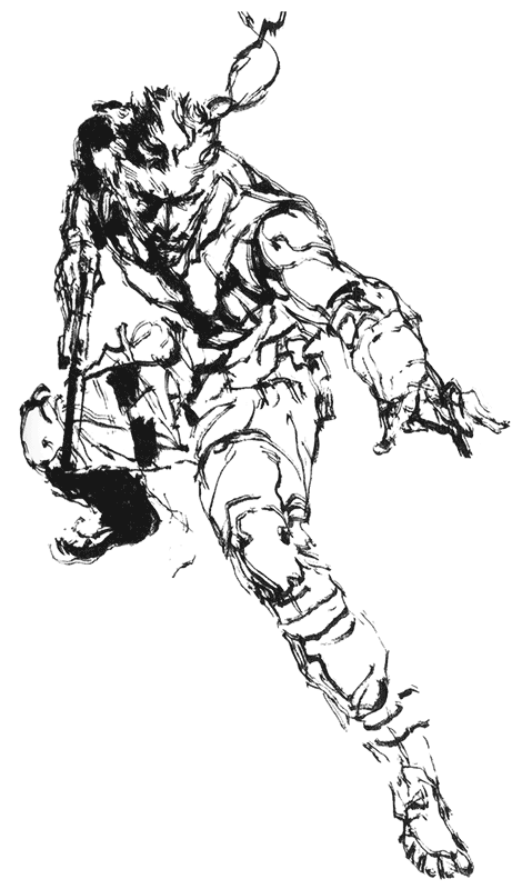Snake Sketch 6  Metal Gear Solid by Yoji Shinkawa