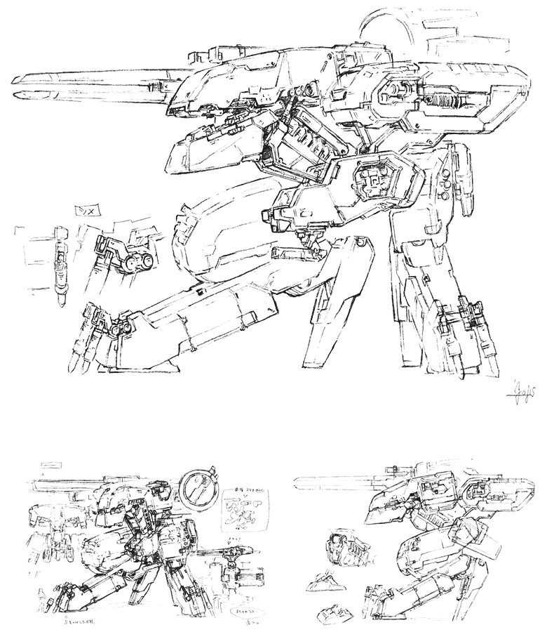 metal gear rex drawing