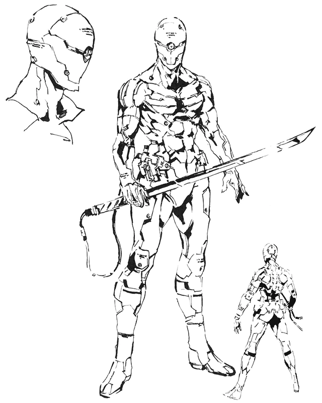  Grey Fox Sketch 2 ~ Metal Gear Solid by Yoji Shinkawa