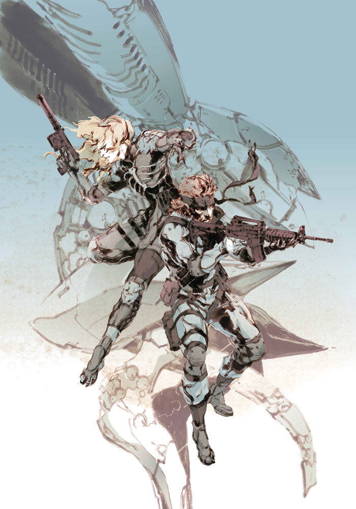 Poster Art ~ Metal Gear Solid 2 by Yoji Shinkawa