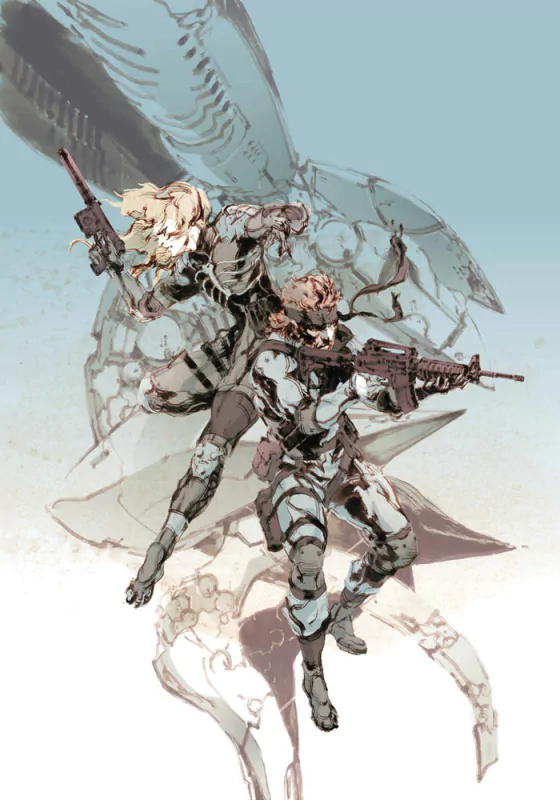  Poster Art ~ Metal Gear Solid 2 by Yoji Shinkawa