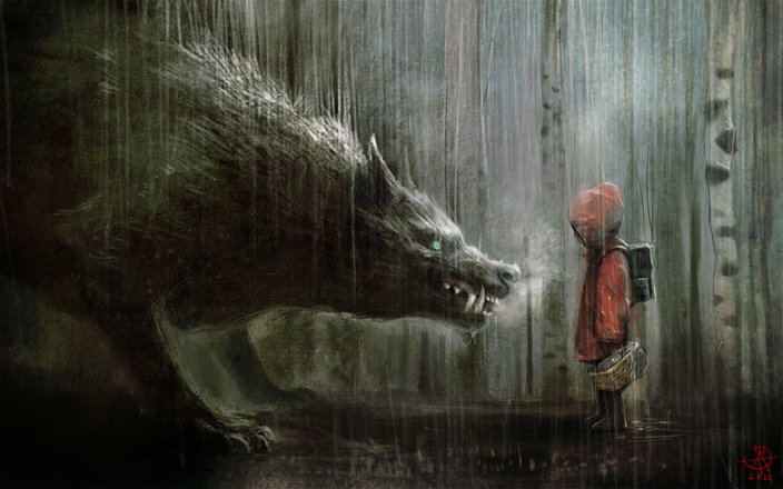 Download Comic Red Riding Hood Art