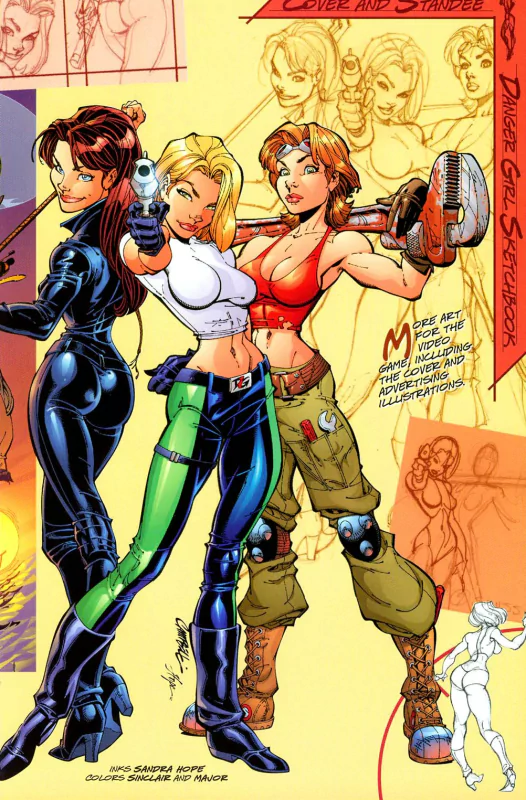 Comic Danger Girl Image