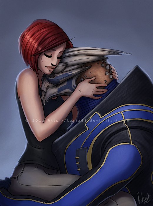 turian cuddles by kasia88