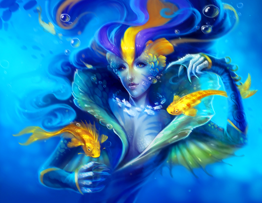 Fantasy Mermaid Art by Helen Rusovich