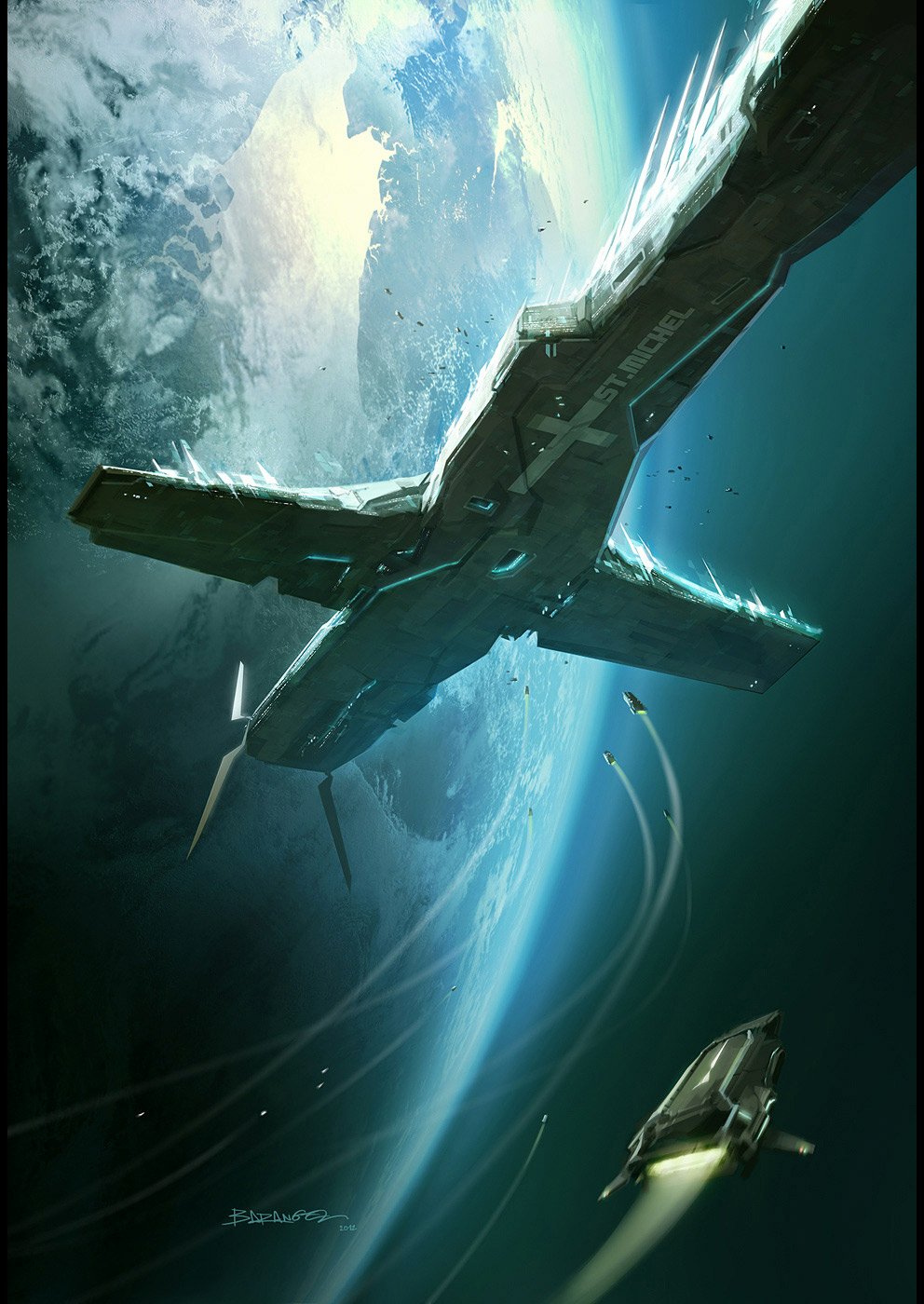 Spaceship Art - ID: 42532 - Art Abyss