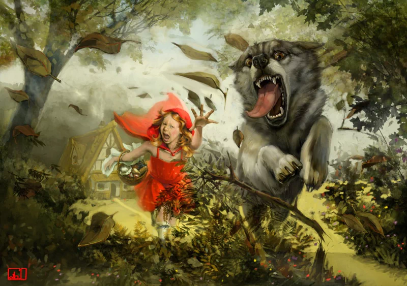 fantasy red riding hood Image