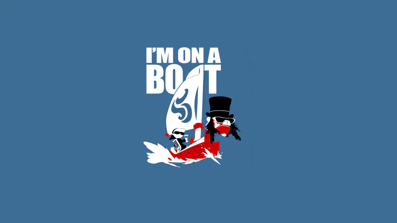  I'm on a boat!