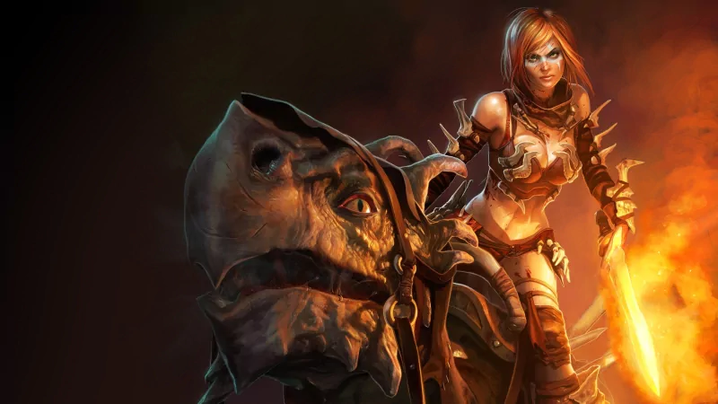 Tyris Flare woman warrior creature video game Golden Axe Image