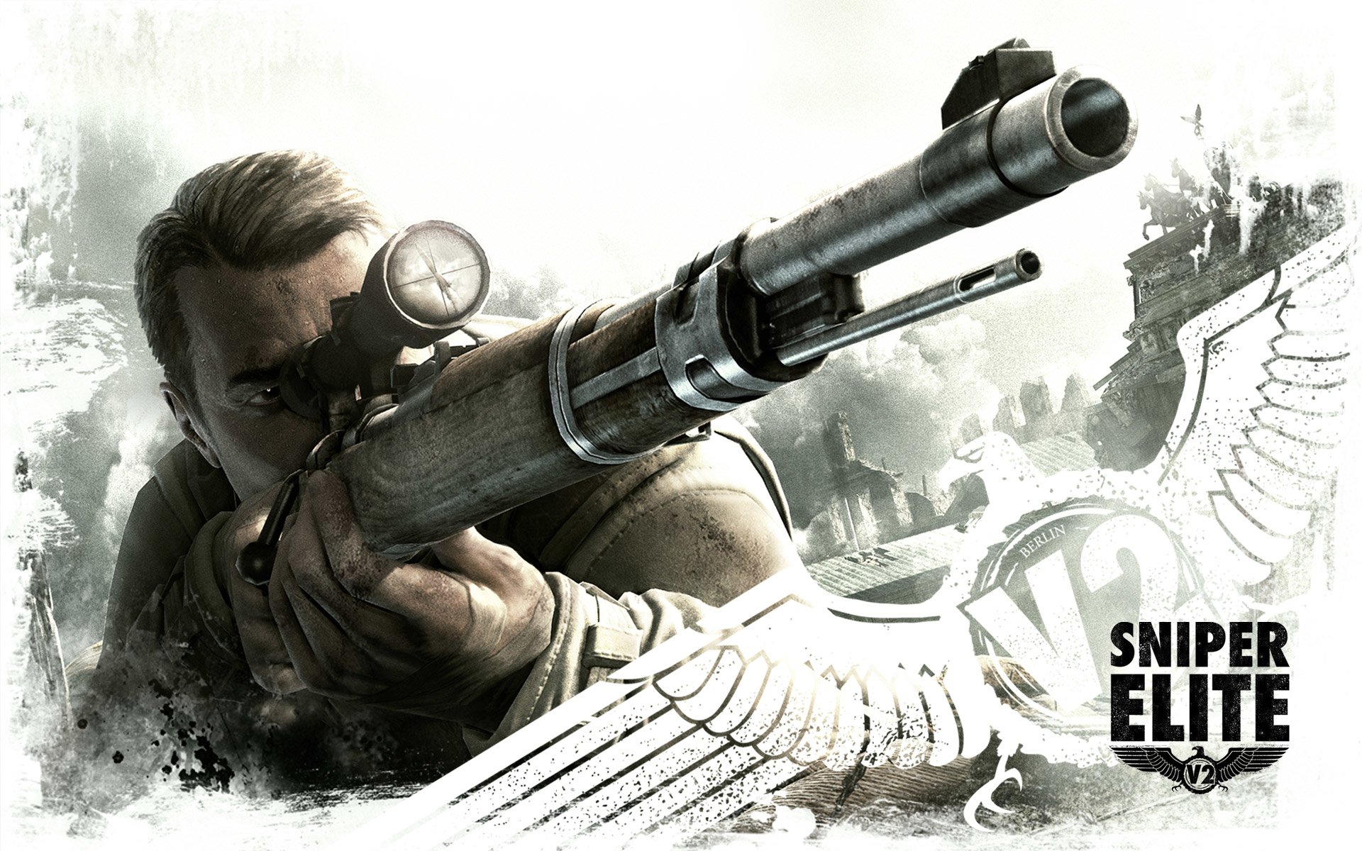 Download Gun Warrior Video Game Sniper Elite V2 Art