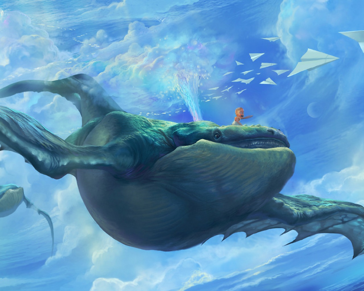 Fantasy Whale Art by RJ Palmer