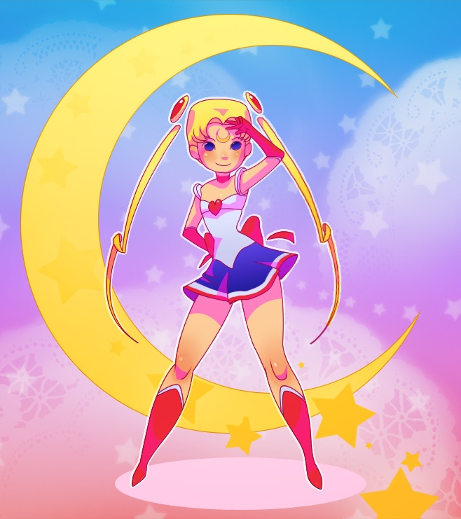 Sailor Moon Art by artkitty