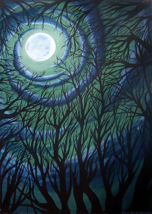 Moonlit Thicket  by kina