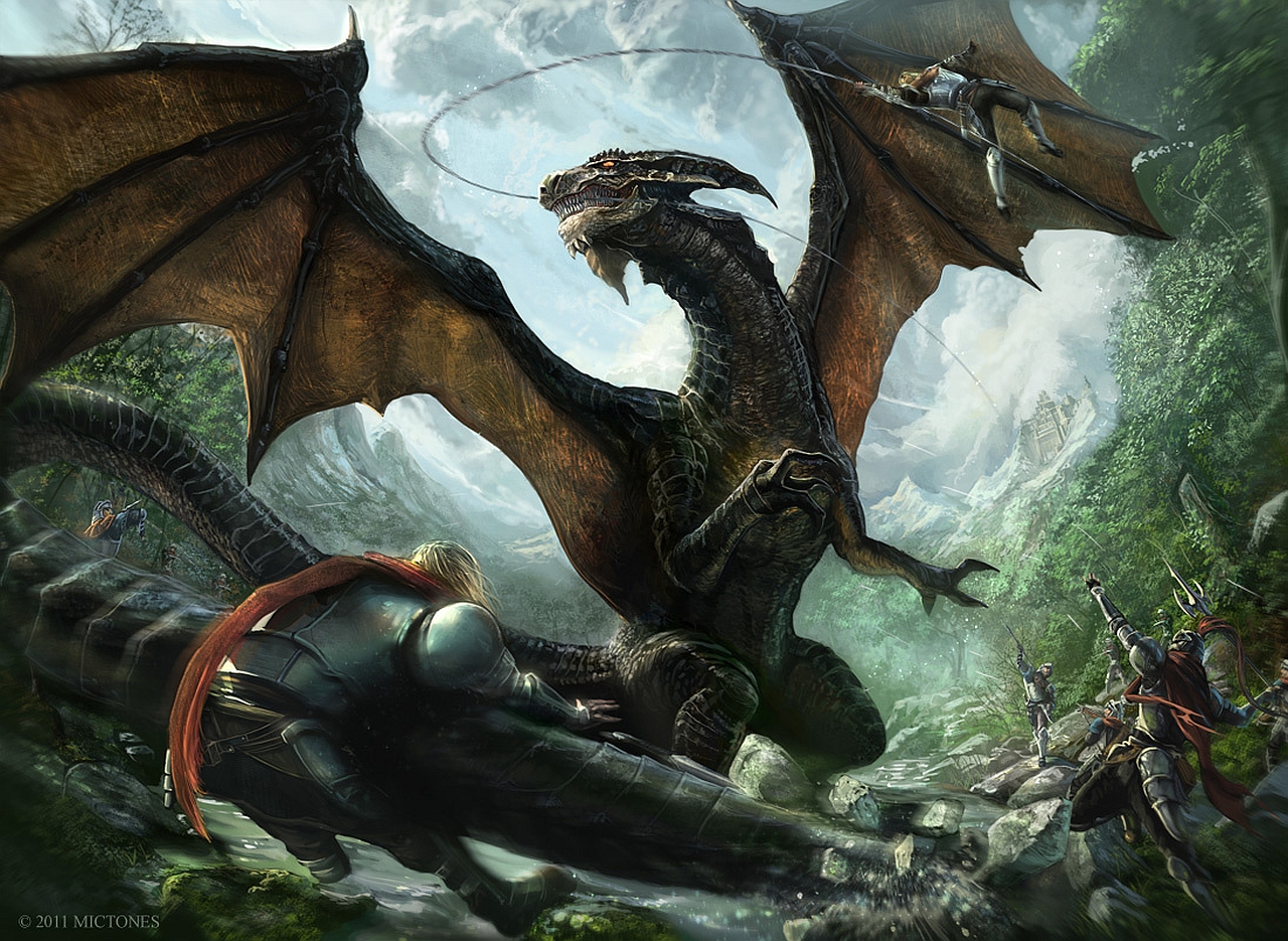 Fantasy Dragon Art by Michael Anthony Gonzales