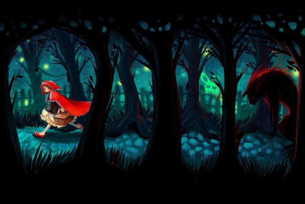 Download Fantasy Red Riding Hood Art