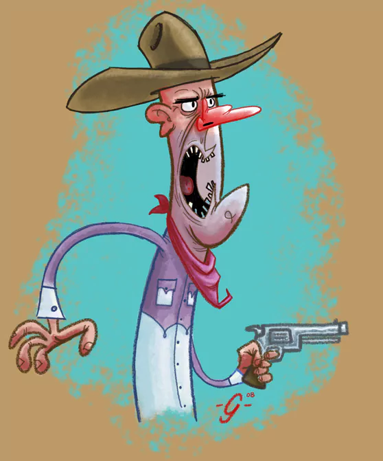  cowboy type person guy by geenpool