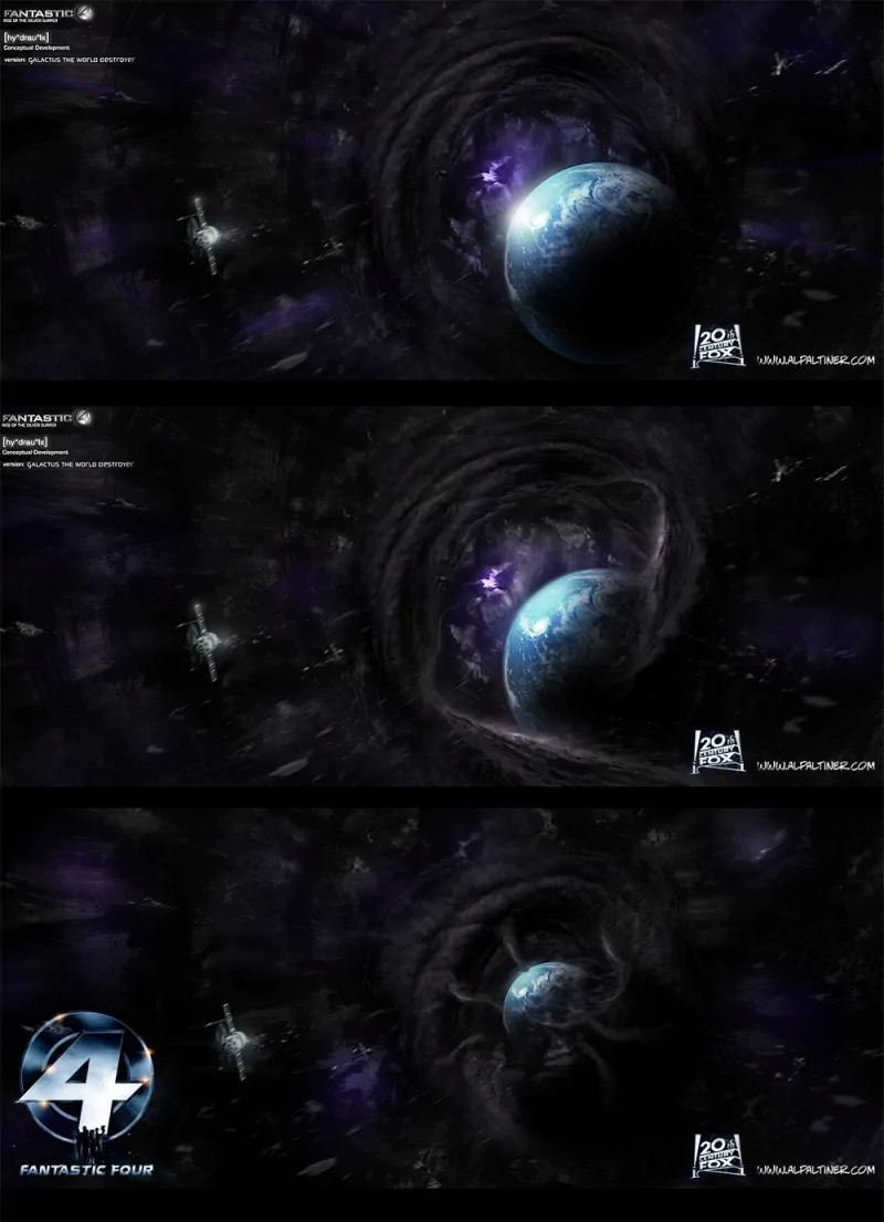  Fantastic Four Rise if the Silver Surfer Moive Concept Art 