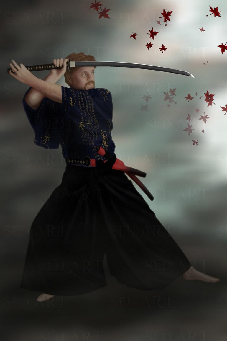 Samurai At The End  by sedART