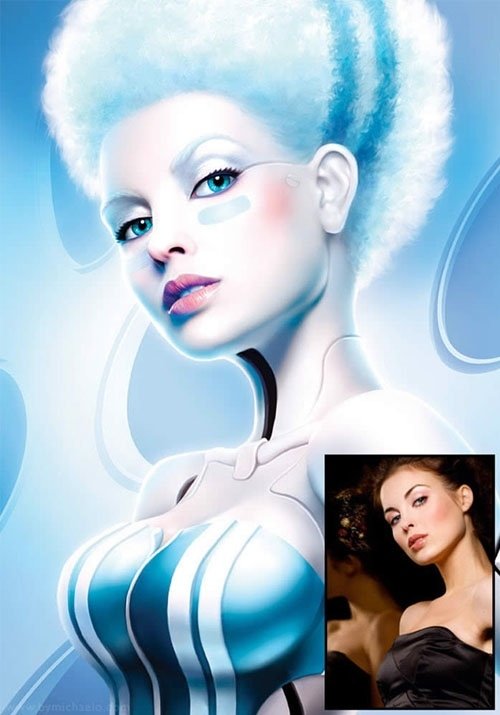 Download Woman Artistic Digital Art Cybernetic Futuristic Art