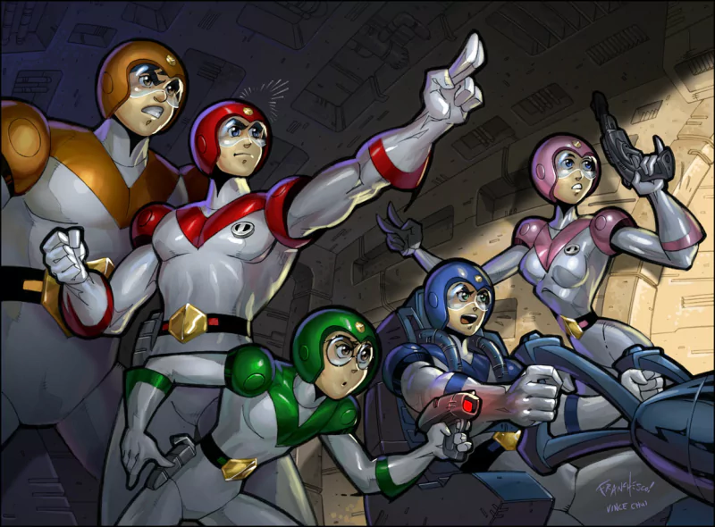 Comic Voltron cartoon Team superhero Image