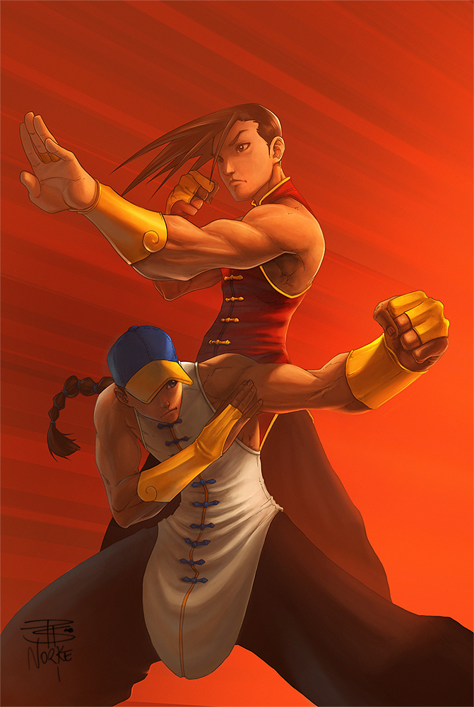 Street Fighters Yun and Yang  by Norke