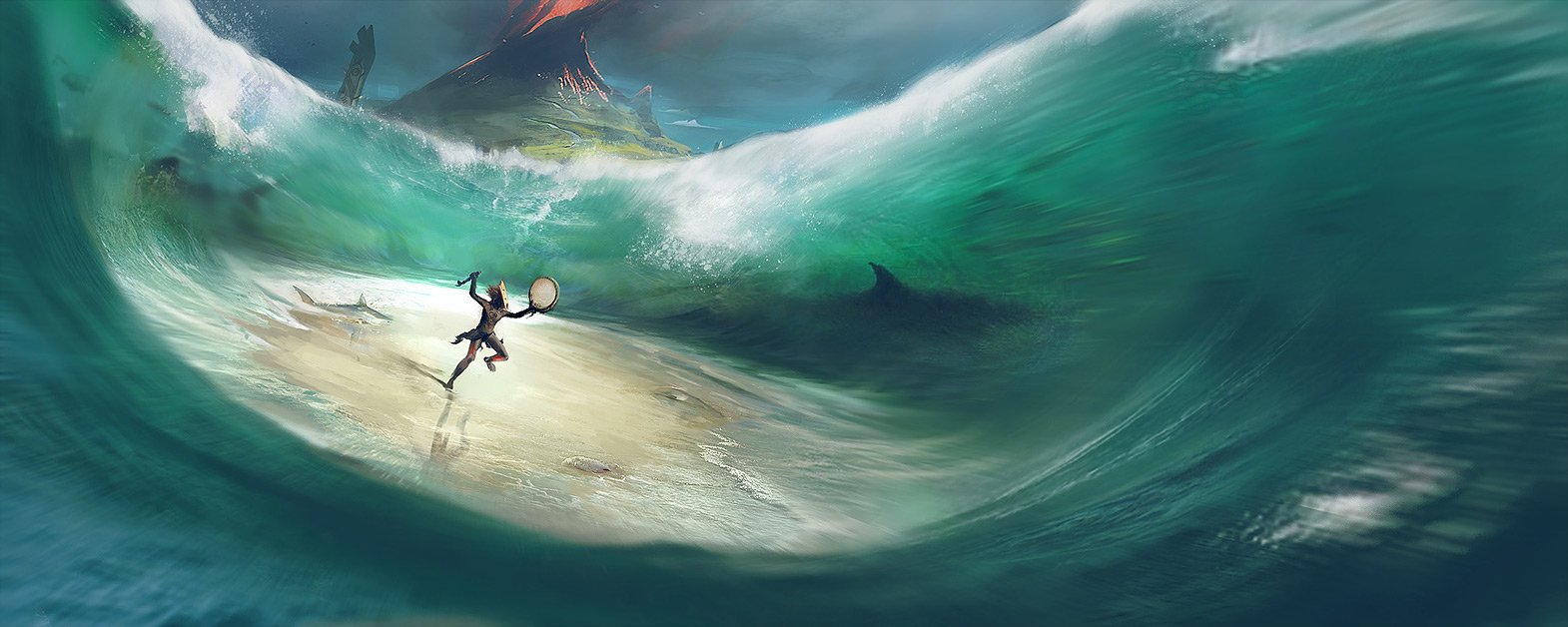 Download Fantasy Tsunami Art